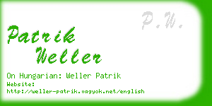 patrik weller business card